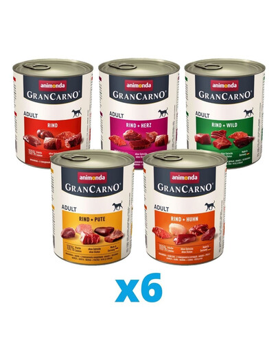 ANIMONDA GranCarno Adult Mixpaket 30 x 800 g