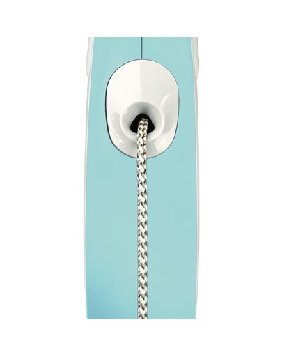 FLEXI New Comfort S 5 m Gurt-Roll-Leine Hellblau