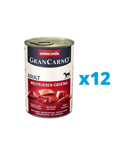 ANIMONDA GranCarno Original Adult MULTI-FLEISCHCOCKTAIL 12 x 800 g