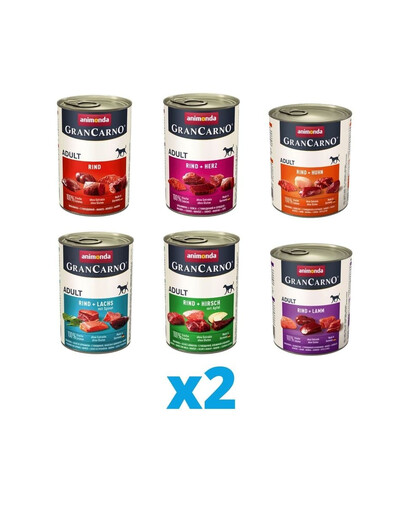 ANIMONDA GranCarno Adult Mixpaket 12 x 800 g