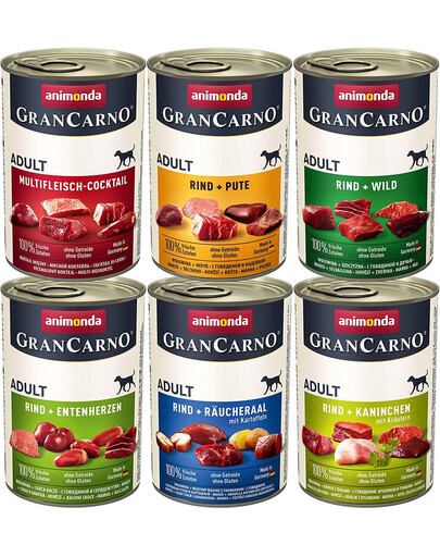 ANIMONDA GranCarno Mixpaket 6 x 800 g