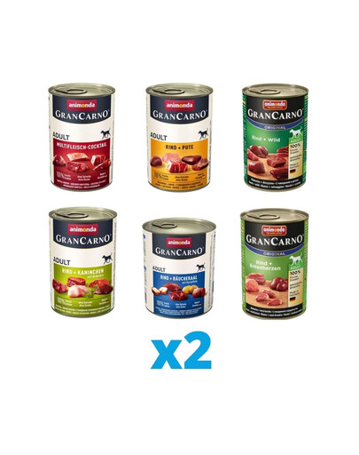ANIMONDA GranCarno Mixpack 12 x 800 g