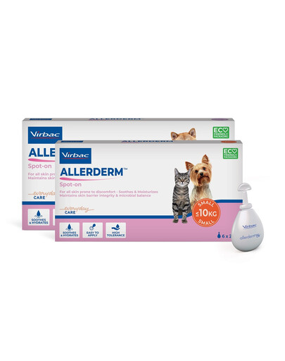 VIRBAC Allederm Spot-on 2 ml dla kotów i małych psów (<10 kg) x 6 pipet