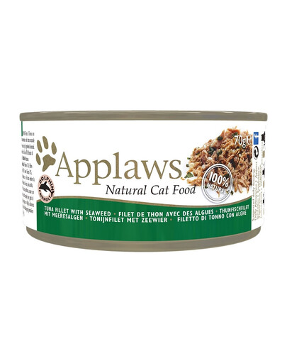 Cat Tin Tuna Fillet with Seaweed 24 x 70 g