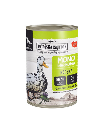 Kaczka monobiałkowa mokra karma dla psa 400g