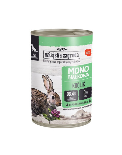 Królik monobiałkowa mokra karma dla psa 400g