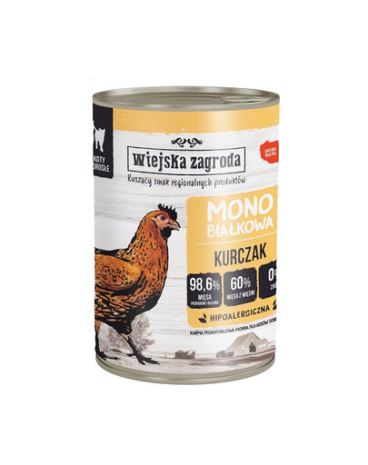 Kurczak monobiałkowa mokra karma dla kota 400g