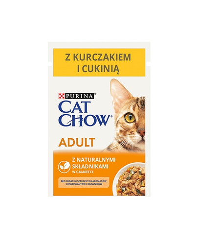 CAT CHOW Adult Hähnchen mit Zucchini 85 g in Gelee
