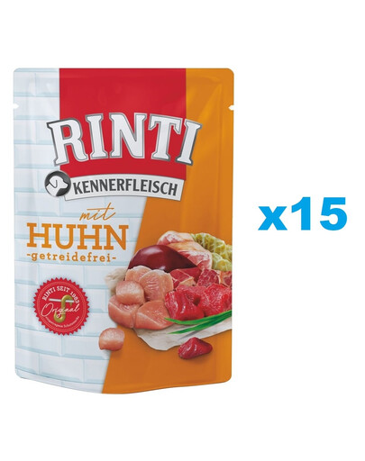 RINTI Kennerfleisch Chicken Kurczak saszetka 15 x 400 g