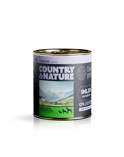 Bezzbożowa mokra karma jagnięcina z jabłkiem 850 g