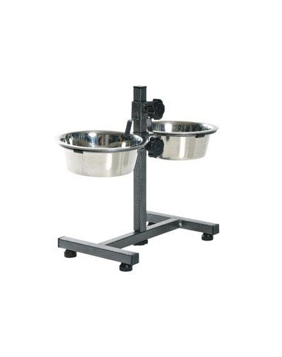 Stojak Regulowany Z Miskami 2X1.8 l