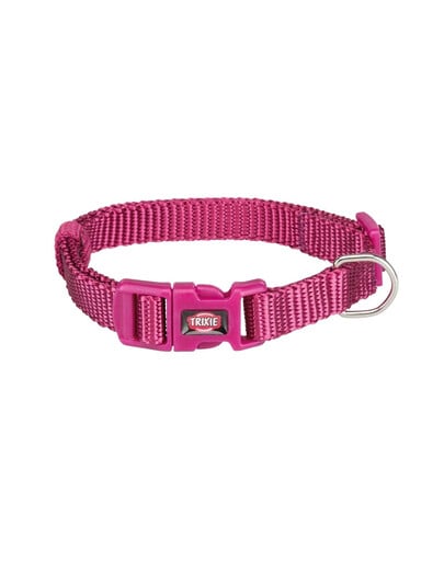 Obroża Premium, L–XL: 40–65 cm/25 mm, fuksja