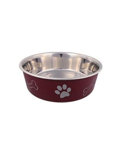 Miska metalowa z plastikową powłoką 0.25 l/ 12 cm