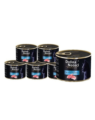 DOLINA NOTECI Premium Reich an Lammfleisch für erwachsene Katzen 12x185 g