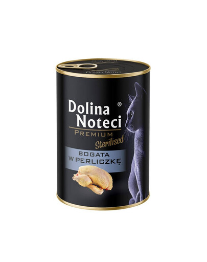 DOLINA NOTECI Premium Sterilised Reich an Perlhuhn für sterilisierten Katzen 400 g