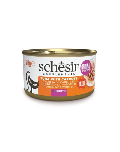 SCHESIR Tuńczyk z marchewką w bulionie 70 g