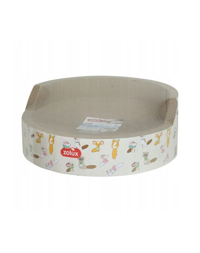 ZOLUX Chatouille Kratzpappe mit Katzenminze rund für Katze 39x39x15,5 cm