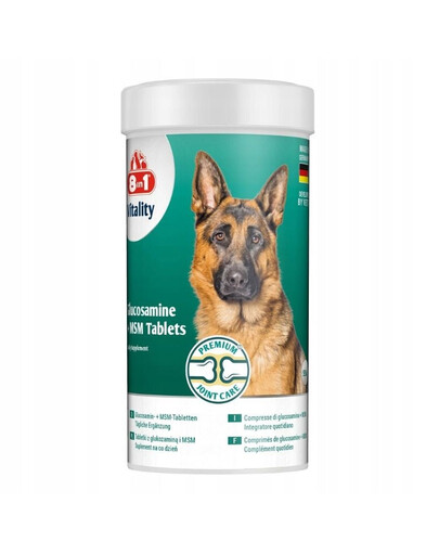 8IN1 Vitality Gelenke und Aktivität Glucosamin mit MSM für Hunde 55 Tbl.