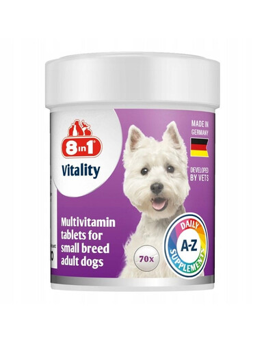 Vitality Multiwitamin dla psów małych ras 70 tabl.