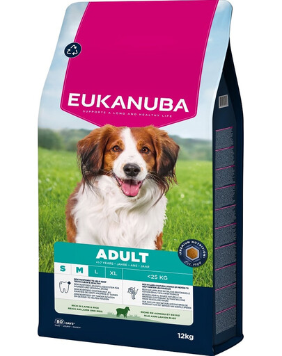 Adult Small Medium Breeds Lamb Rice 12 kg sucha karma dla psów małych i średnich ras bogata w jagnięcinę i ryż