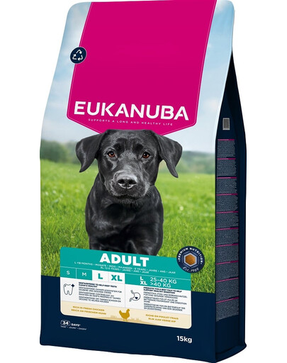 Adult Large Breeds Chicken 15 kg sucha karma dla psów dużych ras bogata w świeżego kurczaka