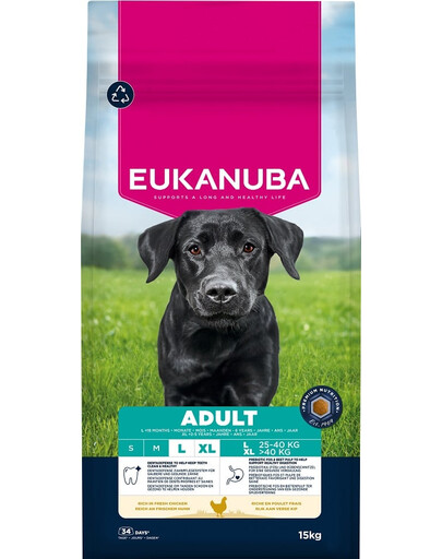 Adult Large Breeds Chicken 15 kg sucha karma dla psów dużych ras bogata w świeżego kurczaka