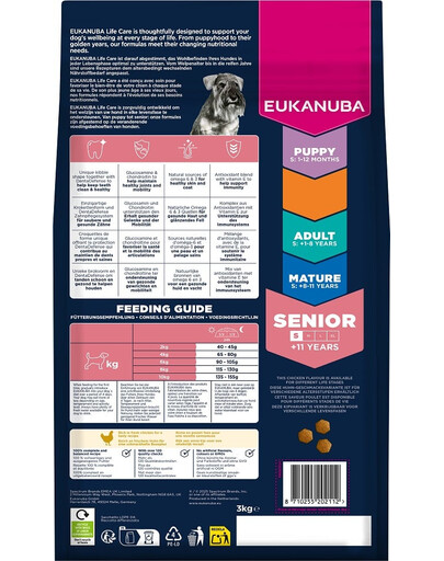 Senior Small Breeds Chicken 3 kg sucha karmadla starszych psów ras małych bogata w świeżego kurczaka
