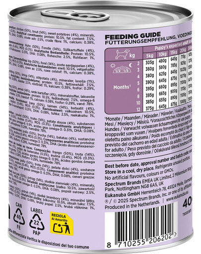 Life Care Puppy Rich in Trout 400 g pasztet dla szczeniąt bogaty w pstrąga i bataty