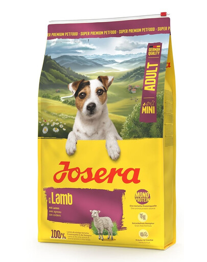 JOSERA Lamb Adult Mini monoprotein Hundefutter für kleine Hunde 10 kg