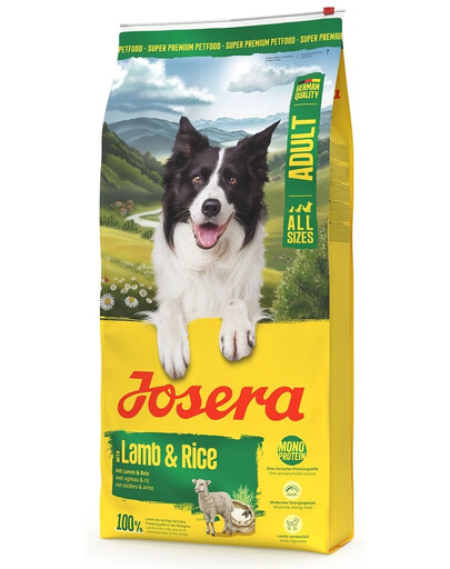 JOSERA Lamm und Reis Adult monoprotein Futter für Hunde 12,5kg