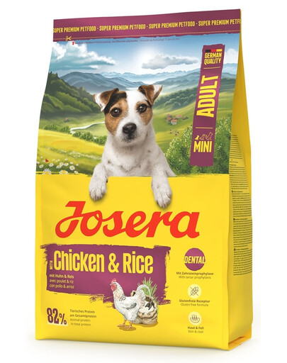 JOSERA Mini Adult Chicken and Rice glutenfrei kleine Rassen 3kg