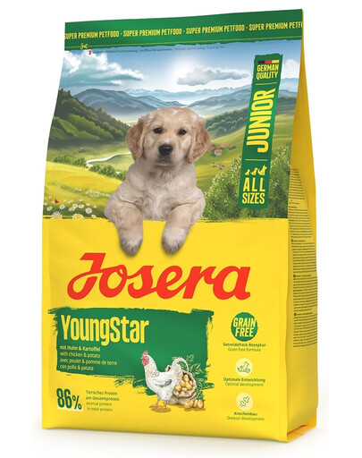 JOSERA YoungStar getreidefreies Futter für Welpen 3kg