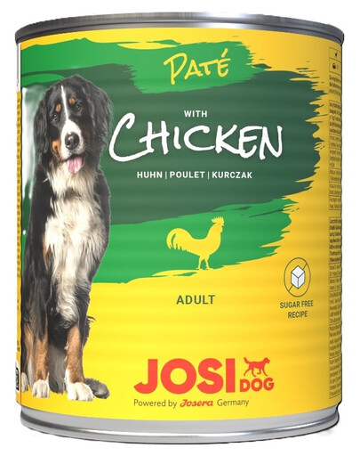 JOSERA JosiDog Pate Chicken Nassfutter Pastete mit Hähnchen für Hunde 800 g