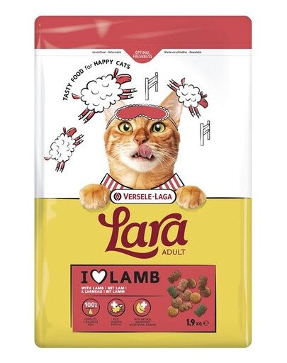 VERSELE-LAGA Lara Adult Lamb Katzenfutter mit Lamm 1,9 kg