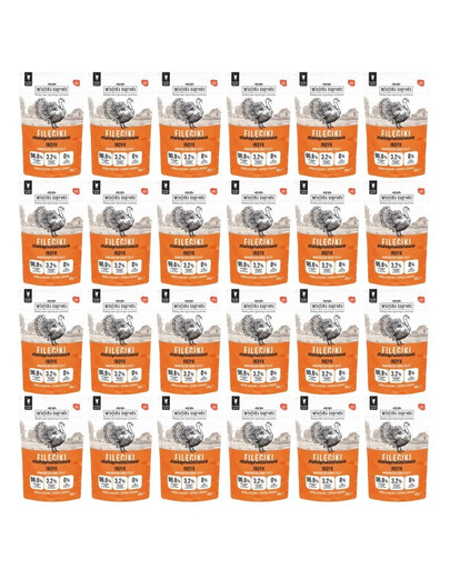WIEJSKA ZAGRODA Filets Truthahn Monoprotein für adulte Katzen getreidefrei 24x85 g