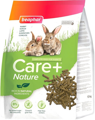 BEAPHAR Care+ Nature Rabbit Futter für Kaninchen getreidefrei 1,5 kg
