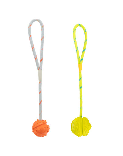 TRIXIE Schwimmender Ball am Seil, Naturgummi ø 7/35 cm, 1 St.