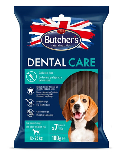 Dental Care for Medium Dogs 180g przysmaki denstystyczne dla psów ras średnich