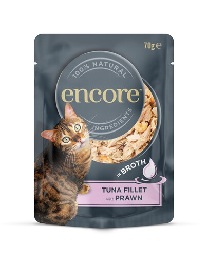 ENCORE Cat Tuna Fillet with Prawn Thunfischfilet mit Garnelen in Brühe 70 g