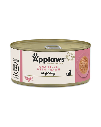 APPLAWS Cat Adult Tuna with Prawn in Gravy Thunfischfilet mit Garnelen in Soße 70 g