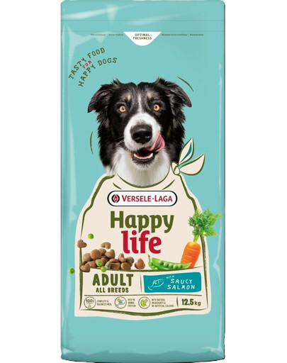 VERSELE-LAGA Happy Life Adult mit Lachs Hundefutter mit Lachs 12,5 kg