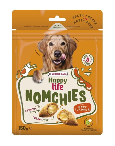 VERSELE-LAGA Happy Life Snack Nomchies Beef Snack zur Unterstützung der Zahngesundheit 150g