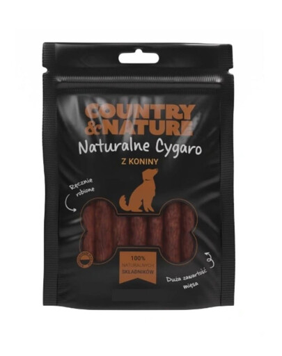 COUNTRY&NATURE Zigarren Snacks mit Pferdefleisch für Hunde 20 x 85 g