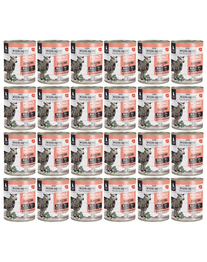 WIEJSKA ZAGRODA Nassfutter mit Lamm Monoprotein für Welpen 24x800 g