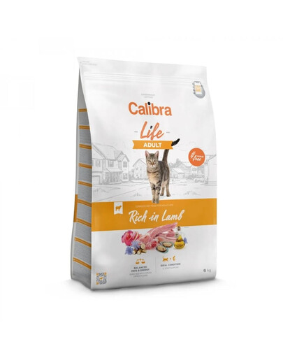CALIBRA Life Adult Lamb Trockenfutter mit Lamm getreidefrei für Katzen 6 kg