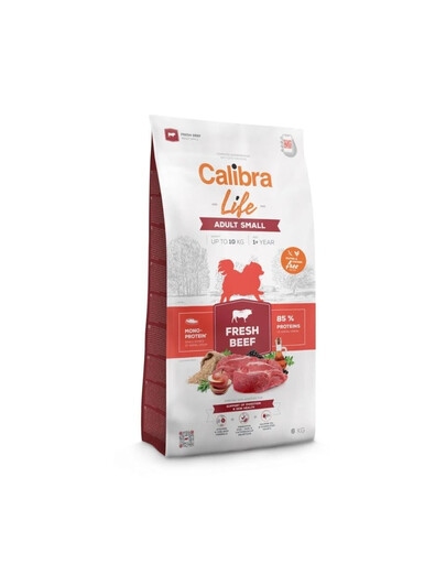 CALIBRA Life Adult Small Fresh Beef Trockenfutter mit Rindfleisch für kleine Hunderassen 6 kg