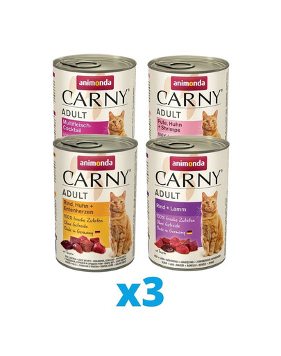 ANIMONDA Carny mix smaków 12 x 400 g