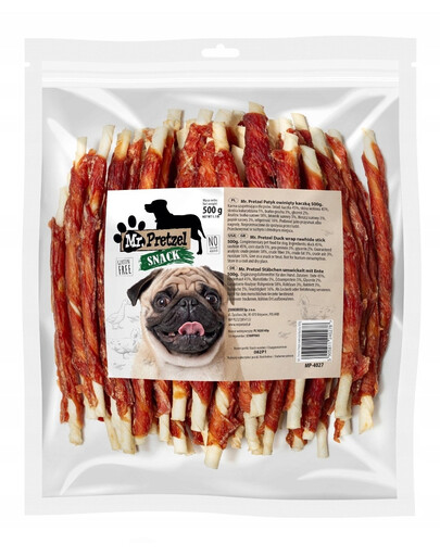 MR. PRETZEL Sticks mit Entenfleisch Snacks für Hunde 500 g