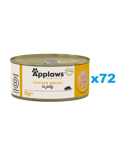 APPLAWS Cat Adult Chicken Breast in Jelly kurczak w galaretce 72x70g