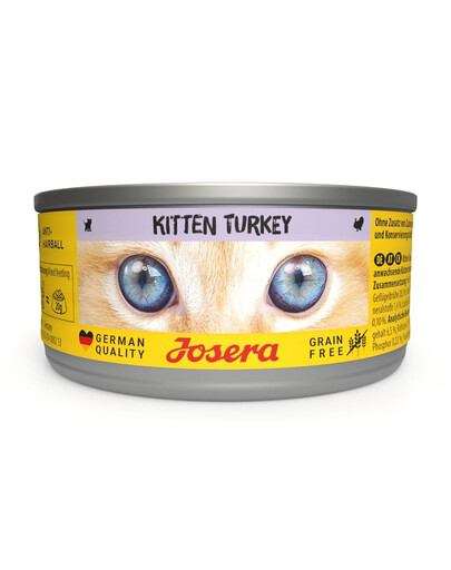 JOSERA Kitten Turkey Nassfutter mit Truthahn für Kätzchen 85g